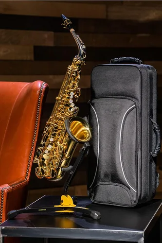 Miniatura 4 de Hercules Stands DS630BB Soporte para saxofón alto/tenor con agarre automático, color negro