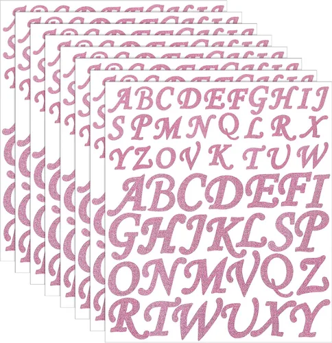 Miniatura 10 de Tenceur Adhesivos de letras de vinilo, 8 hojas, 416 unidades, color avanzado, 2 pulgadas, 3 pulgadas, gorra de graduación, impermeable