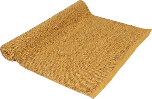 Miniatura 7 de KD Willmax Tapete de yoga de algodón hecho a mano de algodón orgánico con elementos naturales, tejido a mano, lavable, 100% orgánico, altamente
