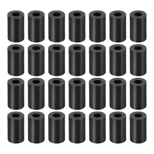 Miniatura 14 de YOKIVE 300 Pcs Black Round Spacer, Not Threaded Washers with High Insulation Effect, Keep Height Consistent, Great for M3 Screws (ABS, 3.2mmx7mmx2mm)