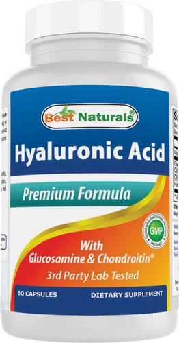 Best Naturals Ácido hialurónico 100 mg 60 cápsulas - Apoya las articulaciones saludables y la piel juvenil