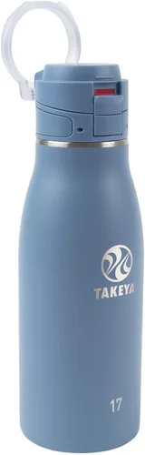 Miniatura 22 de Takeya Traveler - Taza de café de viaje de acero inoxidable con tapa abatible (25 onzas, ónix) – Taza aislada a prueba de fugas para café y té Ónice