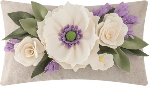 Miniatura 13 de KINGROSE Funda de almohada decorativa con diseño de flores 3D para el hogar, funda de cojín cuadrada para sofá, cama, sofá, sala de estar, 18 x 18