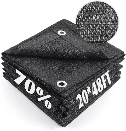 Miniatura 41 de Cool Area Lona de malla con ojales para cubierta de plantas, toldo de patio de 10 x 20 pies, para jardín, pérgola, invernadero, coche, granero, 55%