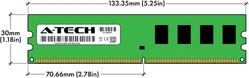 Miniatura 3 de A-Tech Elpida EBE10UE8AFFA-8G-F de repuesto de memoria DDR2 800MHz PC2-6400 UDIMM no ECC 1Rx8 1.8V 240 pines
