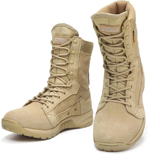 Miniatura 4 de Botas tácticas militares de 8 pulgadas para hombre, botas de trabajo de combate ligeras