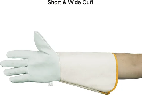 Miniatura 4 de Luwint Guantes largos de cuero para jardín, a prueba de espinas, color rosa, longitud al codo, guantes de jardinería para hombres y mujeres, 1 par