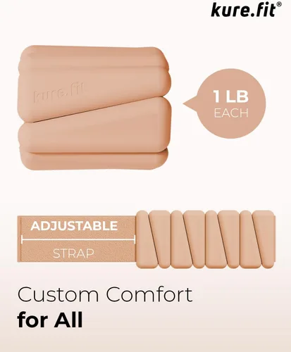 Miniatura 7 de Peso para Pilates Pesas ajustables para muñeca y tobillo para mujeres Brazaletes con peso 1 libra/ 2 libras cada una (Juego de 2)