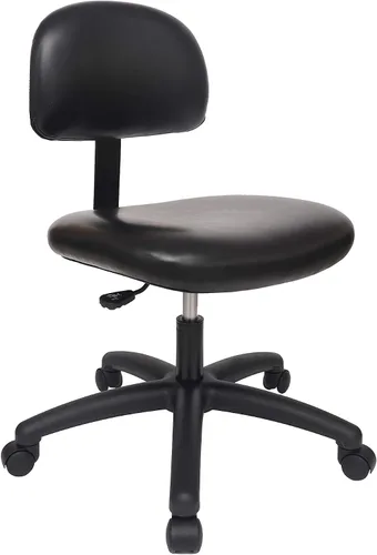 Miniatura 21 de Serie FSS Silla de asiento cuadrado de altura baja (43.2 cm - 55.9 cm) de asiento. Vinilo de tela - para oficina, garaje, escritorio, taller
