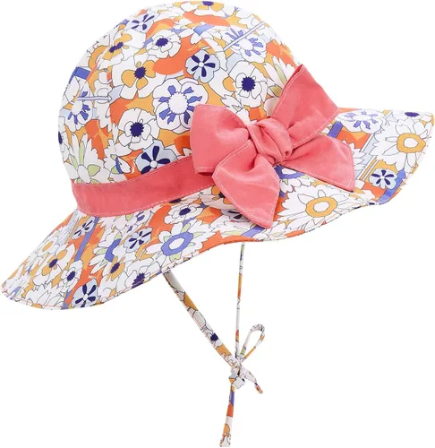 Miniatura 2 de Sombrero de sol para bebé, sombrero de verano para bebé, sombrero de playa para niños, sombrero de playa UPF 50+ sombrero de ala ancha para niños