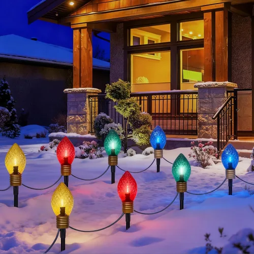Miniatura 9 de 7.5 "4 lámpara LED transparente cuatro colores hogar burbuja dos secciones enchufe barra lámpara cadena Varios