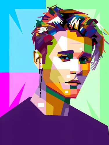 Modern Merch Justin Bieber - Kit de arte de diamantes para adultos, arte pop 5D de celebridades, kit de pintura de diamantes para adultos,