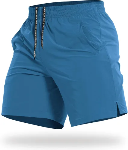 Miniatura 26 de CANGHPGIN Pantalones cortos deportivos de entrenamiento para hombre de 7 pulgadas / 5 pulgadas, de secado rápido, pantalones cortos de correr