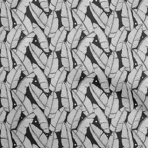 oneOone Cotton Flex Black Fabric Tropical Craft Projects Decor Fabric Printed By The Yard 40 Inch Wide-7Y
