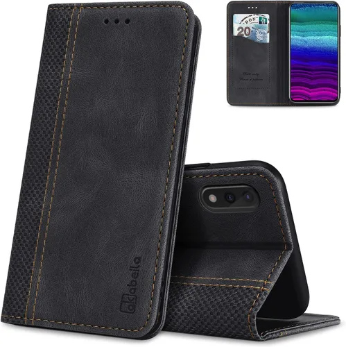 Miniatura 46 de AKABEILA Para Samsung A5 2017 Cartera Funda de Tarjeta de Crédito Titular Cierre Magnético Kickstand PU Cuero A Prueba de Golpes Flip Folio Libro