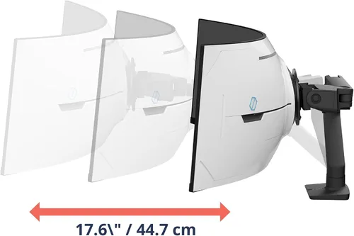 Miniatura 5 de Ergotron - HX VHD Premium Brazo de Monitor de Juego de Alta Resistencia, Soporte de Escritorio para Monitor Único – para Monitores Ultra Anchos