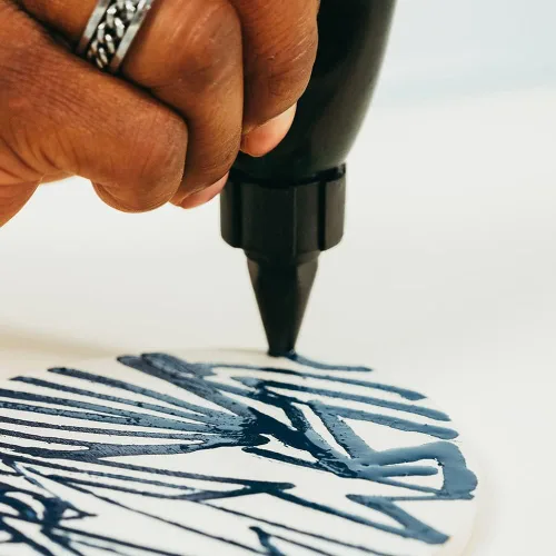 Miniatura 4 de Carmel Rotulador acrílico para botella (azul), paquete de 1
