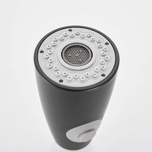 Miniatura 2 de Cabezal de repuesto para grifo, boquilla de repuesto multifuncional para grifos de fregadero de cocina, modos de pausa de flujo y rociado (A negro)