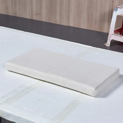Miniatura 3 de SAMTY Almohadillas de espuma viscoelástica para silla con base de goma antideslizante, cojín de banco interior de 36 pulgadas (beige)
