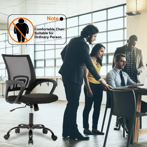Miniatura 6 de FDW Silla ergonómica de oficina, silla de escritorio para el hogar, silla de computadora de malla para juegos, con respaldo lumbar, apoyabrazos