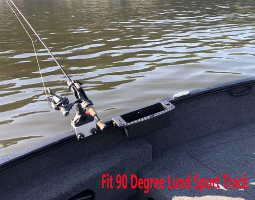 Miniatura 5 de Brocraft Soporte para herramientas para sistema de pista de barco de 90 grados/organizador marino para pista Versatrack, pista deportiva Lund