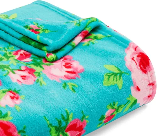 Miniatura 5 de Betsey Johnson - Manta individual, ropa de cama de felpa ultrasuave, manta suave de gran tamaño, artículos esenciales para dormitorio (Bouquet Day)