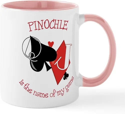 Miniatura 35 de CafePress Euchre Champ Mugs Taza de café de cerámica de 11 oz (11.0 fl oz)