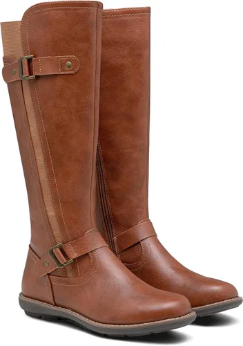 Miniatura 7 de Jeossy Botas hasta la rodilla 9656 para mujer, botas de equitación de moda con hebilla