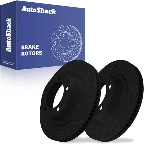 Miniatura 9 de AutoShack 13.9" (353 mm) Rotores de freno ventilados delanteros de repuesto para Toyota Tundra 2007-2021 Toyota Sequoia 2008-2022 Lexus LX570