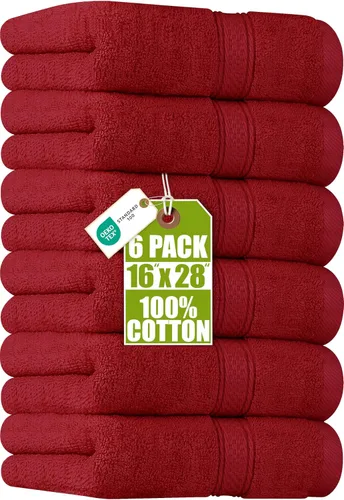 Miniatura 16 de Utopia Towels- Paquete de 6 toallas de mano prémium, 100% algodón hilado en anillo, ultrasuaves y altamente absorbentes, 18 oz/m2 (600 g/m2), 16 x