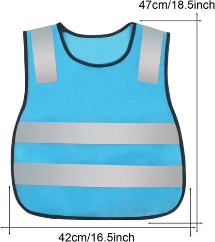 Miniatura 2 de AIEOE Kids High Visibility Safety Vest Reflective Running Lightweight Traffic Walking Breathable Construction Vest