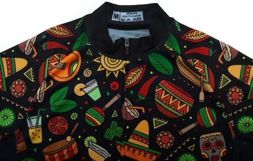 Miniatura 5 de Maillot de ciclismo hombres México manga corta verano bike camisas ciclismo cremallera completa con bolsillos carretera bicicleta ropa