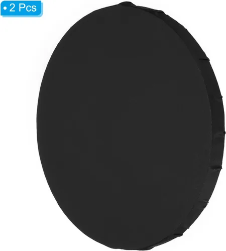 Miniatura 3 de PATIKIL Lienzos de pintura para pintar, paquete de 2 paneles redondos de madera de 8 pulgadas, bastidor de madera estirados en blanco para acrílico