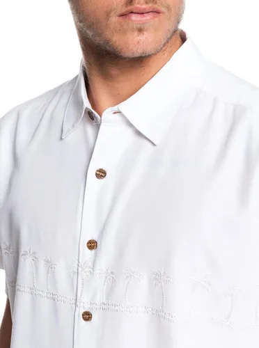 Miniatura 6 de Quiksilver Camisa con cuello floral de 4 botones para hombre