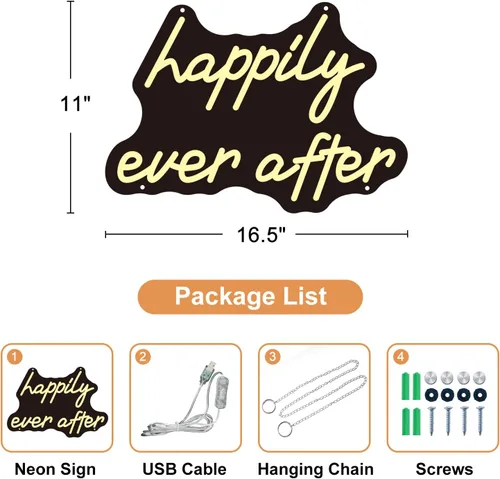 Miniatura 5 de Letreros de neón para decoración de pared, letrero LED alimentado por USB para aniversario, celebraciones de San Valentín, decoración de dormitorio