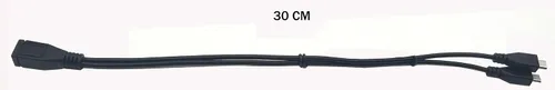 Miniatura 2 de Cable divisor micro USB, micro USB 1 hembra a 2 machos, cable de carga de extensión divisor en Y para Galaxy S5 i9600 S4 I9500 Note2