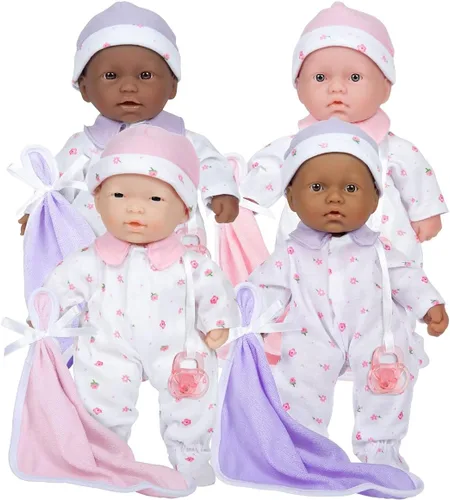JC Toys 11" Lots to Love Babies - Juego de 4