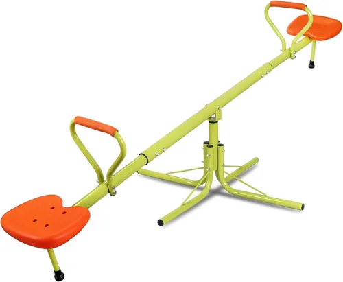 Balancín para niños, Teeter Totter con rotación de 360 grados, equipo de parque infantil para exteriores, hogar, juego de juguetes para niños
