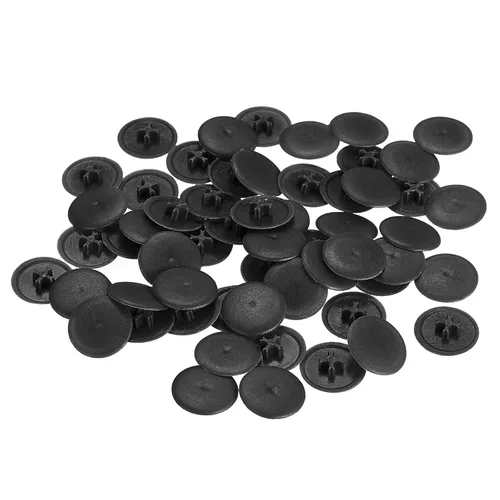 Miniatura 13 de uxcell Cubiertas de tapa de rosca, 80 piezas de 0.657 x 0.169 in de plástico para tornillos de rosca Phillips Cam Tornillo autorroscante, marrón café