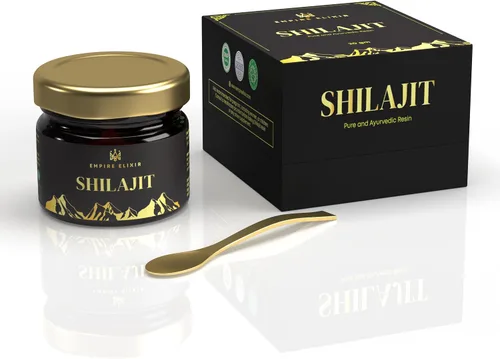 Miniatura 2 de Shilajit - Tarro de resina pura del Himalaya de 0.71 onzas – por Empire Elixir de alta potencia de grado dorado para hombres y mujeres Suplemento