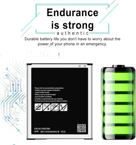 Miniatura 3 de DDONG Para Samsung Galaxy J7 Batería de repuesto, EB-BJ700CBE Batería para Galaxy J7 J700T J700T1 SM-J700T1 SM-J700P EB-BJ700BBC EB-BJ700BBU
