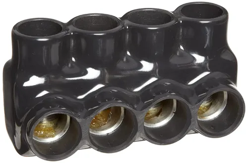 Miniatura 5 de Morris Productos 97643 Conector multi-cable, aislado, entrada dual, negro, 3 puertos, 250 - 6 rango de cables, 5/16" Allen Hex 3 Puertos, 250 - 6