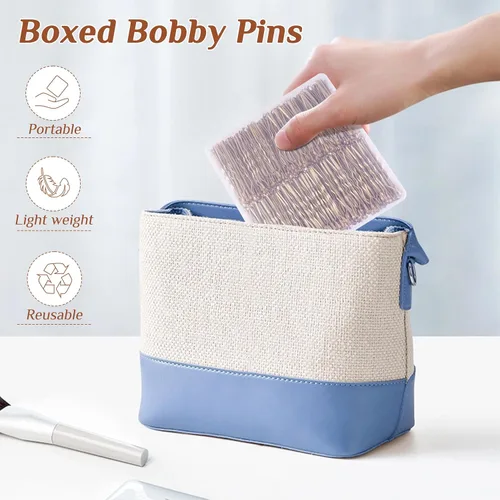 Miniatura 6 de Bobby Pins - 360 unidades, 2 pulgadas de alta calidad, sujeción segura, pasadores negros para niños, niñas y mujeres