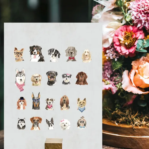 Miniatura 143 de Andaz Press Póster impreso para pared de perro, 8.5 x 11 pulgadas, Bulldog inglés con gafas negras, 1 paquete, regalo de cumpleaños de Navidad, sin