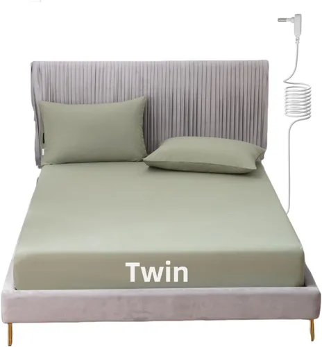 Miniatura 33 de Grounding - Sábana de cama tamaño King con cordón de 15 pies, 90% algodón orgánico + 10% fibra plateada, sábanas conductivas para un mejor sueño