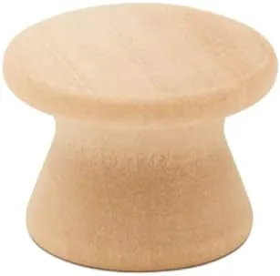 Woodpeckers Perillas de madera de grano final, 1 pulgada, paquete de 25 pomos de madera pequeños sin terminar para armarios, aparadores, tiradores