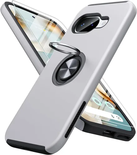 Miniatura 35 de JAME Funda para Google Pixel 7 Pro, Funda de Ajuste Delgado para Pixel 7 Pro con Soporte de Anillo Kickstand