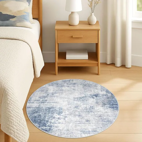 Miniatura 770 de IOHOUZE Alfombra abstracta lavable de 3 x 12 pies para pasillos, antideslizante para cocina, camino de entrada de lana sintética para interiores