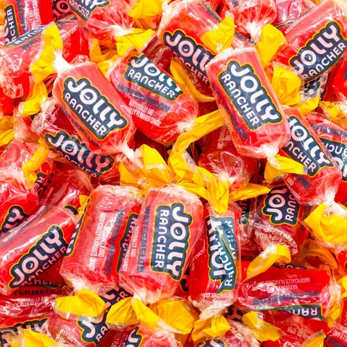 WATERMELON - Caramelo duro sabor original, 1 libra, bolsa a granel, envueltos individualmente (74 piezas)