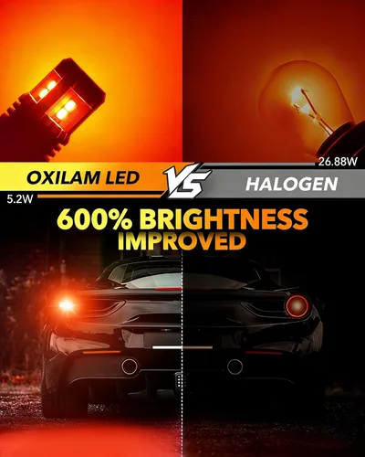 Miniatura 2 de OXILAM 1157 Bombillas LED de freno de 3000 lúmenes, extremadamente brillantes, 2057 7528 7507 BAY15D 1157, bombillas LED para luces traseras, luces